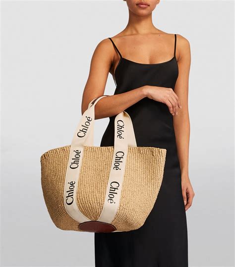 chloe large woody basket|chloxc3xa9 woody large canvas tote.